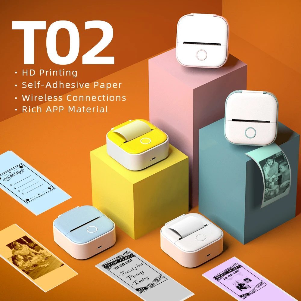 Frame from the ad for Inkless mini sticker/thermal printer